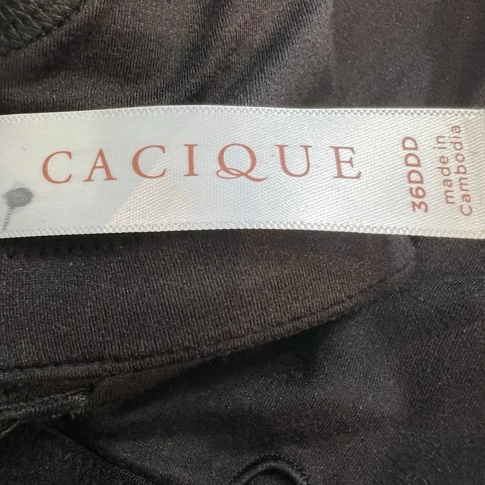 Cacique Mastectomy Bra 36DDD‎ Charcoal Lightly Lined Full Coverage No Wire NEW